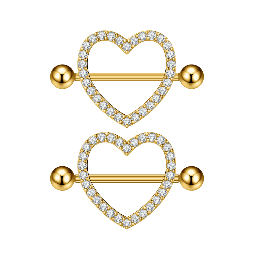Body Jewelry Nipple Rings - 2 Pièces Piercings de téton en