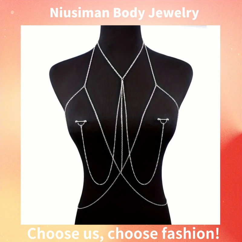 Body Jewelry Nipple Rings - Chaîne de corps élégante et Sexy