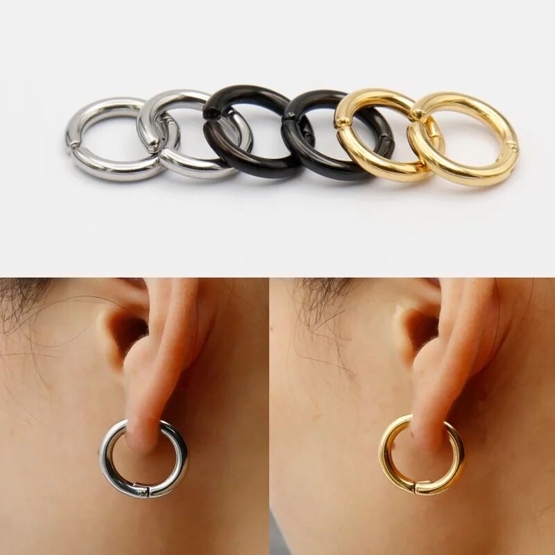 Body Jewelry Cartilage Earrings - 2/6 pièces fausses boucles d'oreilles Huggie