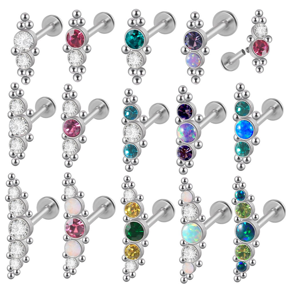 Zoor Body Jewelry - SION L-Boucles d'Oreilles en Acier 16G