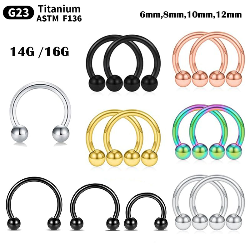 Body Jewelry Nipple Rings - Anneau de septum en fer à