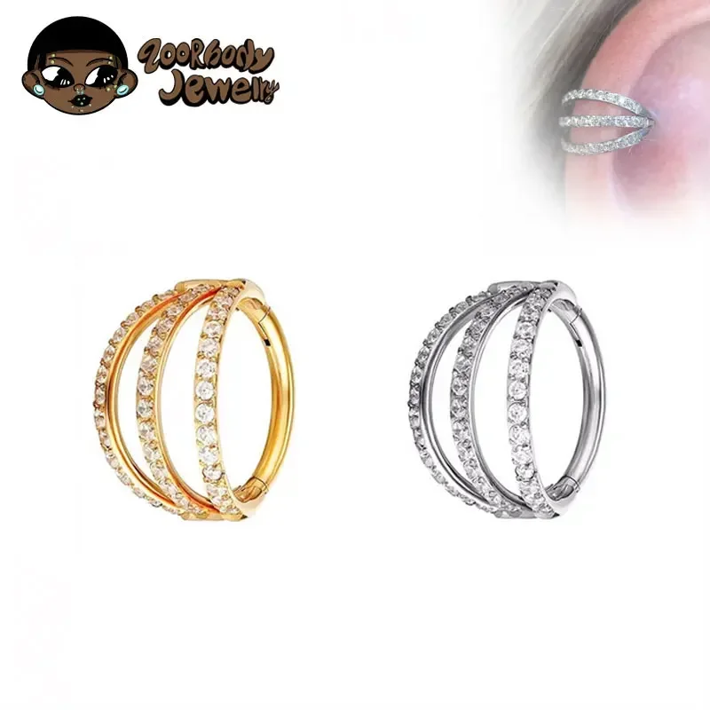 Zoor Body Jewelry - Anneau de nez à Segment articulé