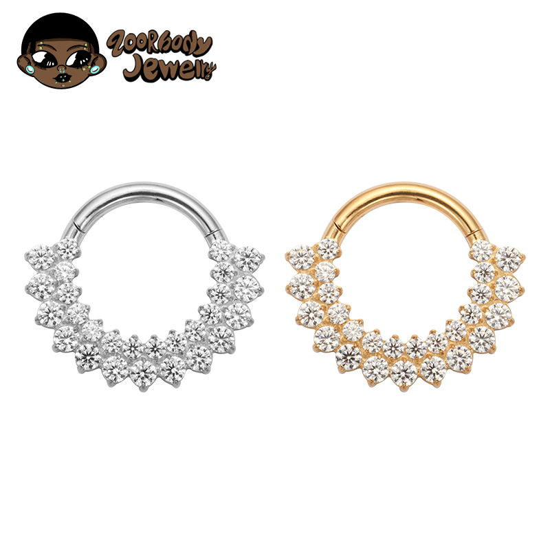 Zoor Body Jewelry - ASTM F136 titane Clicker Septum nez