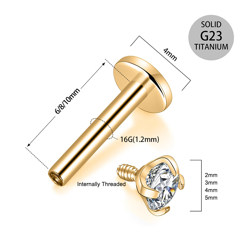 Boucles d'oreilles clous en ti - Body Jewelry Cartilage Earrings avis et prix