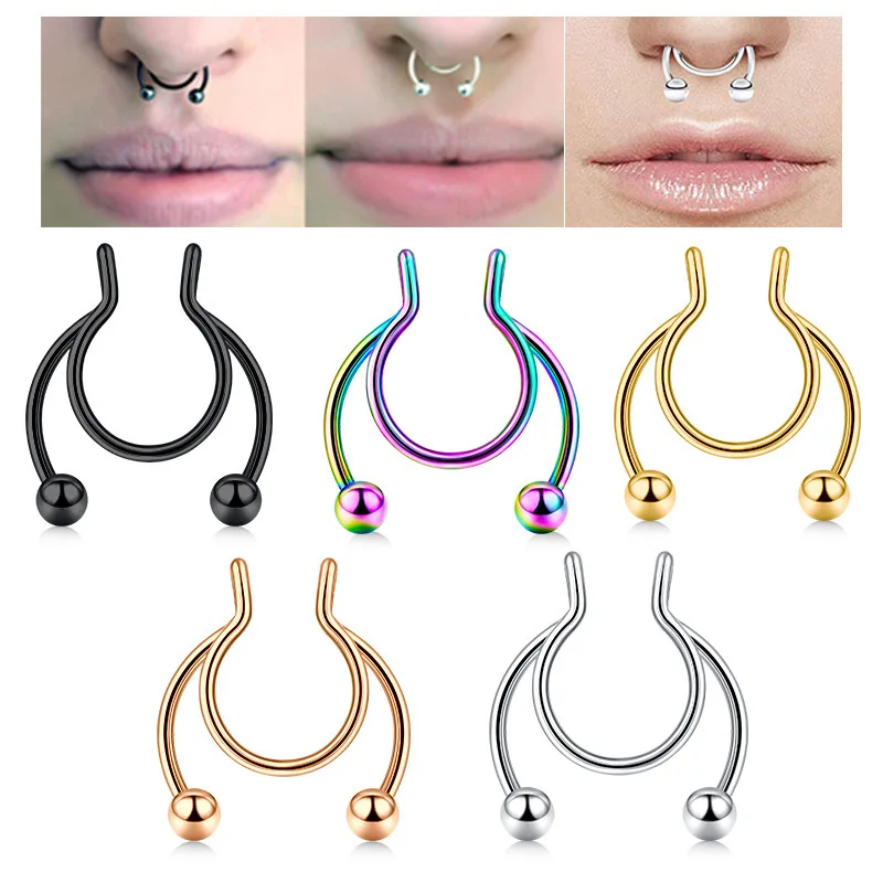 Faux anneau de nez en forme de - Body Jewelry Nose Ring avis et prix