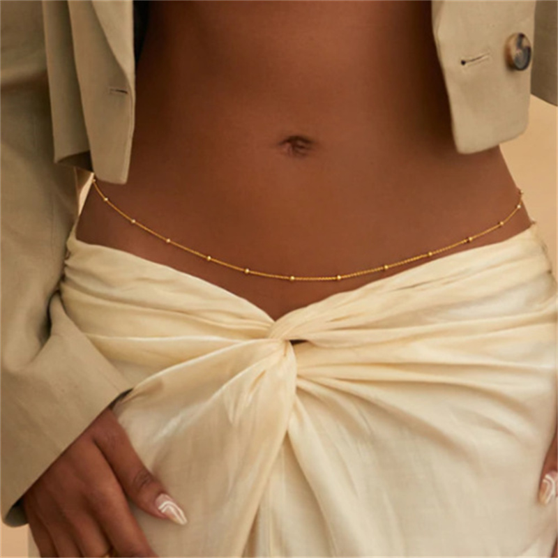 Chaînes de ventre simples perl - Body Jewelry Gold avis et prix