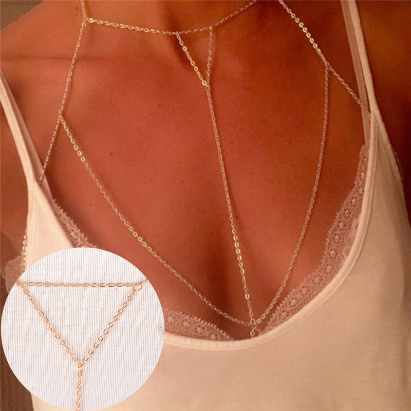 Soutien-gorge à maillons dorés - Body Jewelry Gold avis et prix