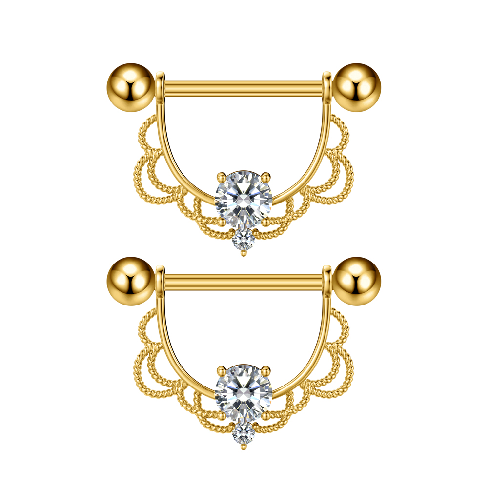 2 Pièces Piercings de téton en - Body Jewelry Nipple Rings avis et prix