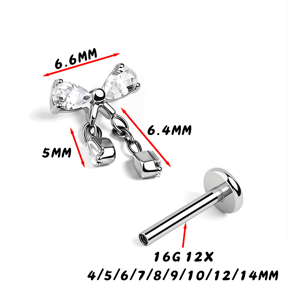 Piercing Labret en Titane ASTM - Zoor Body Jewelry avis et prix