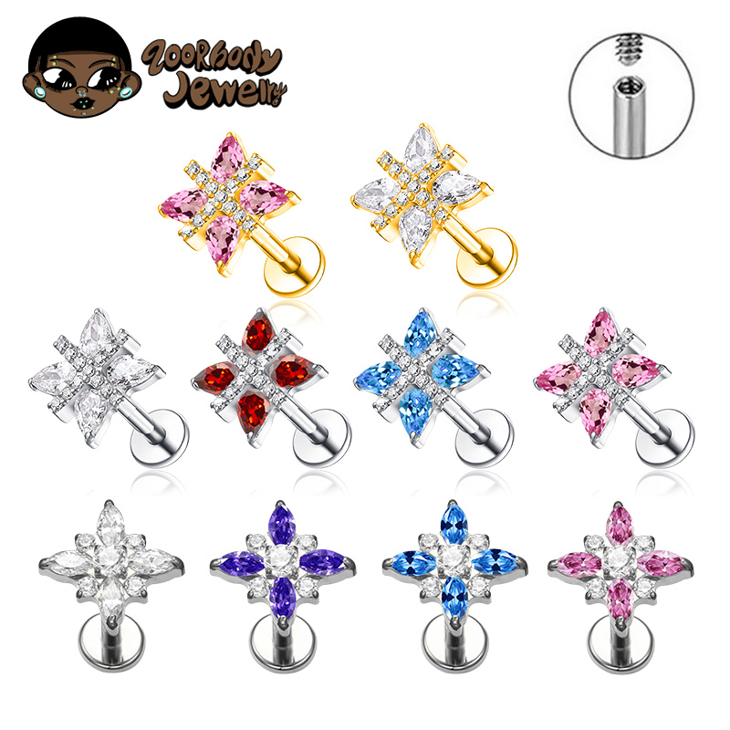 ASTM F136 titane brillant étoi - Zoor Body Jewelry avis et prix