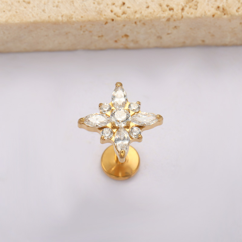 ASTM F136 titane brillant étoi - Zoor Body Jewelry avis et prix