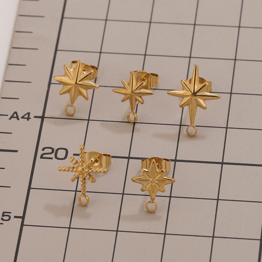 6 pièces Clous d'oreilles étoi - Body Jewelry Gold avis et prix