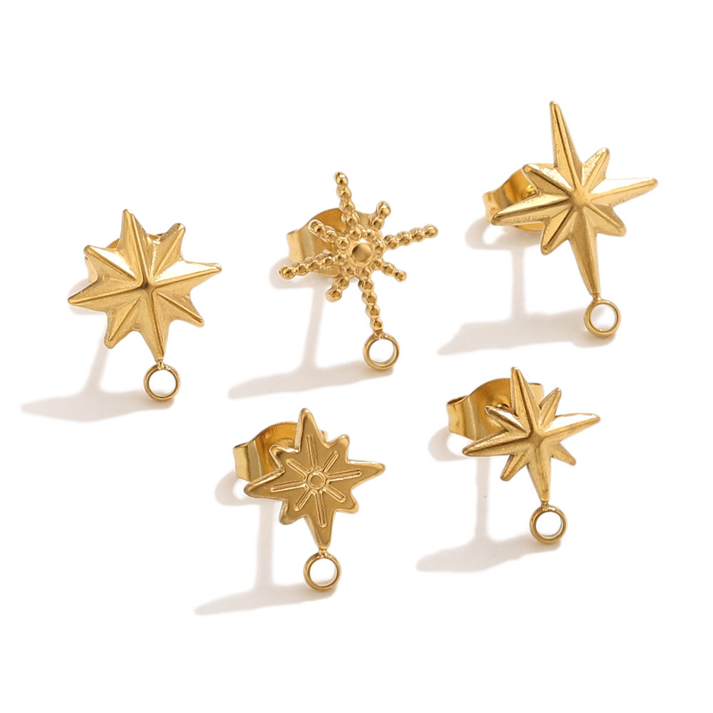 6 pièces Clous d'oreilles étoi - Body Jewelry Gold avis et prix