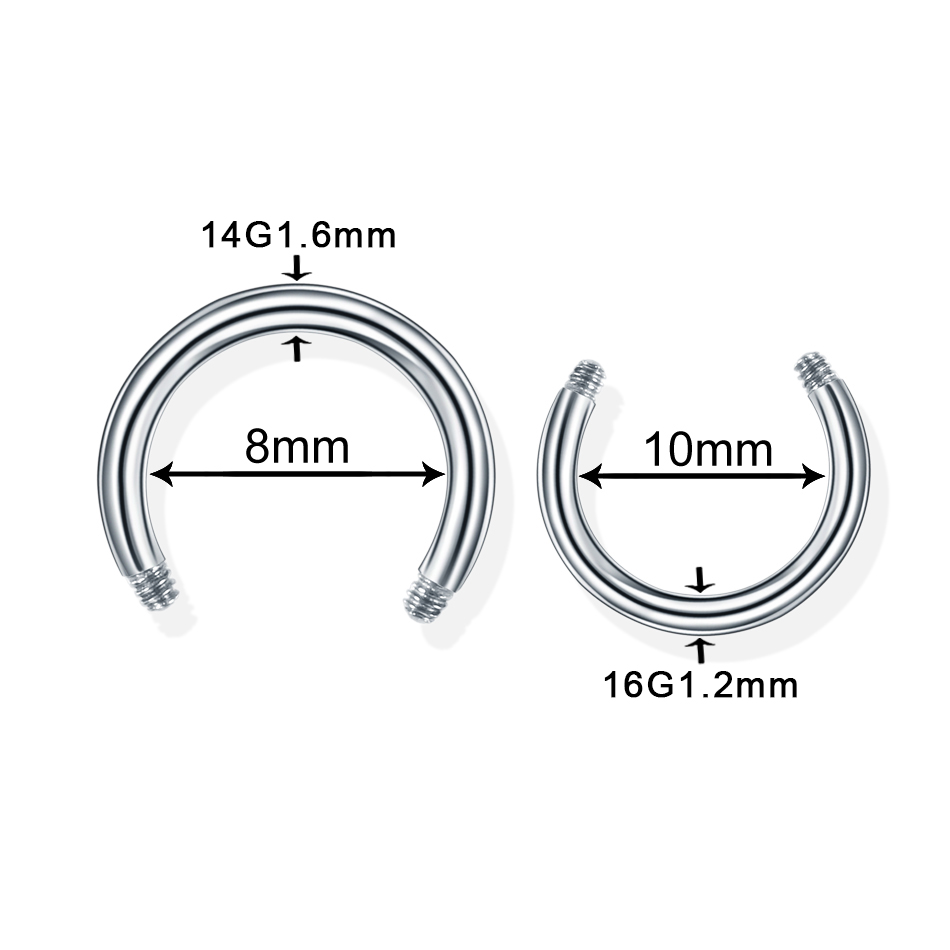 100 pcs/lot acier boucle d'ore - Body Jewelry Nipple Rings avis et prix