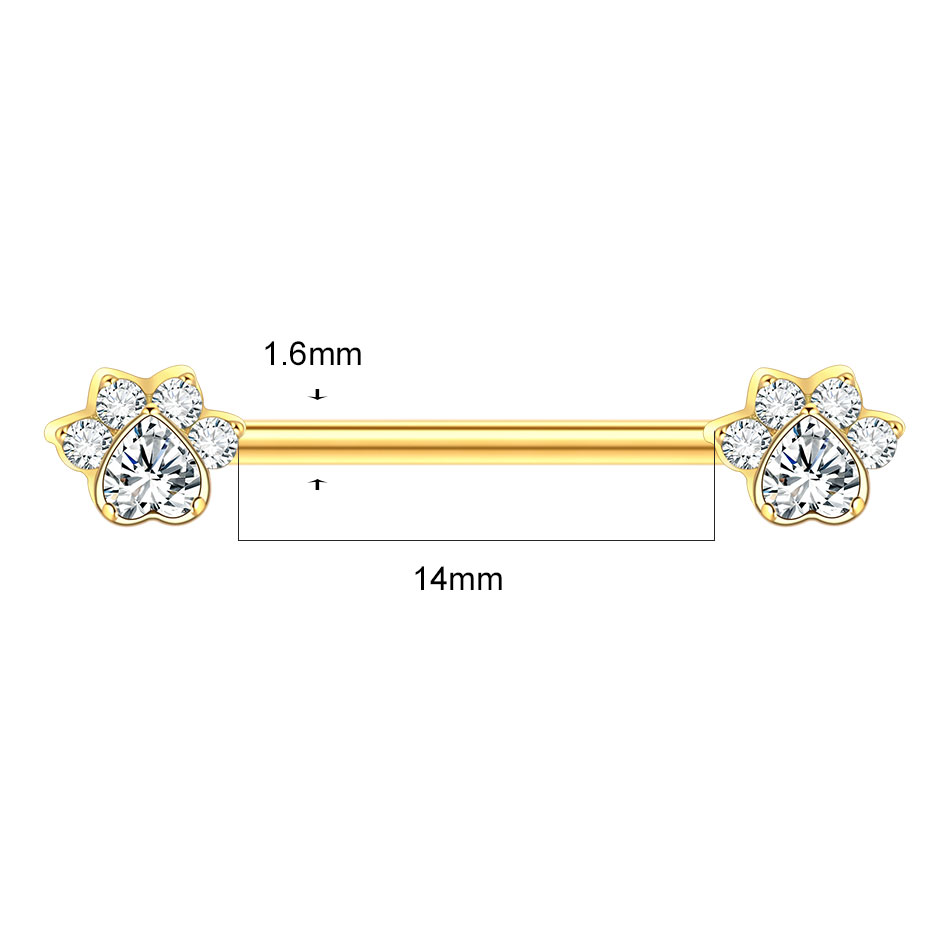 Piercing de mamelon en titane, - Body Jewelry Nipple Rings avis et prix