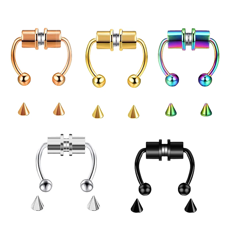 Faux Piercing nez anneau cerce - Body Jewelry Nose Ring avis et prix