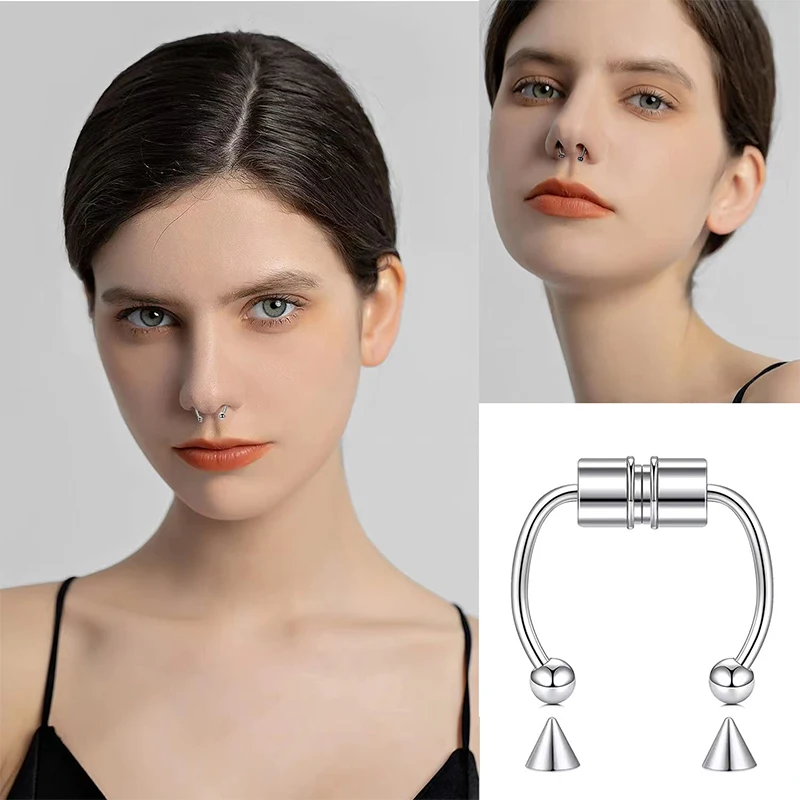 Faux Piercing nez anneau cerce - Body Jewelry Nose Ring avis et prix