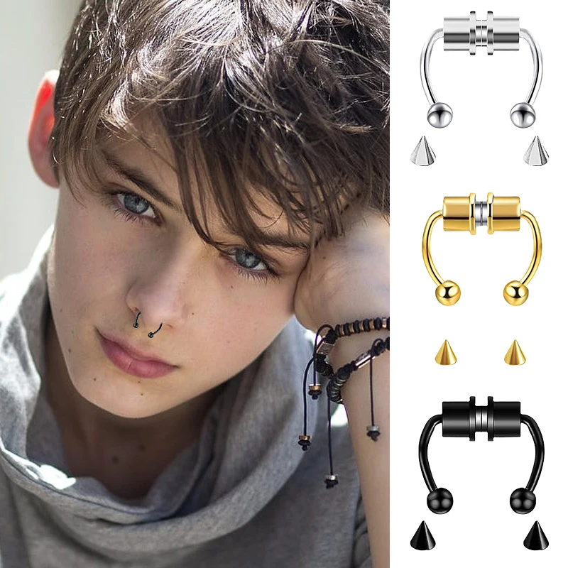 Faux Piercing nez anneau cerce - Body Jewelry Nose Ring avis et prix