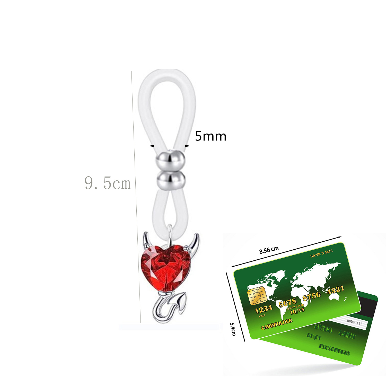 Alliage Silicone papillon coeu - Body Jewelry Nipple Rings avis et prix