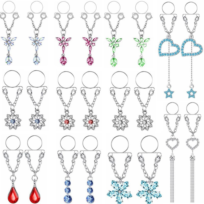 Nouveau 1 Paire de faux anneau - Body Jewelry Nipple Rings avis et prix