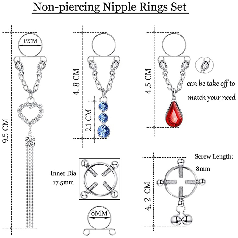 Nouveau 1 Paire de faux anneau - Body Jewelry Nipple Rings avis et prix