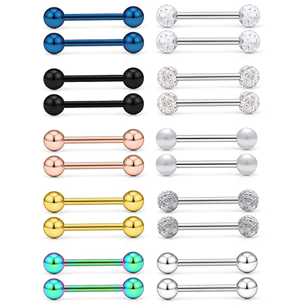 Anneaux de langue en acier pou - Body Jewelry Nipple Rings avis et prix