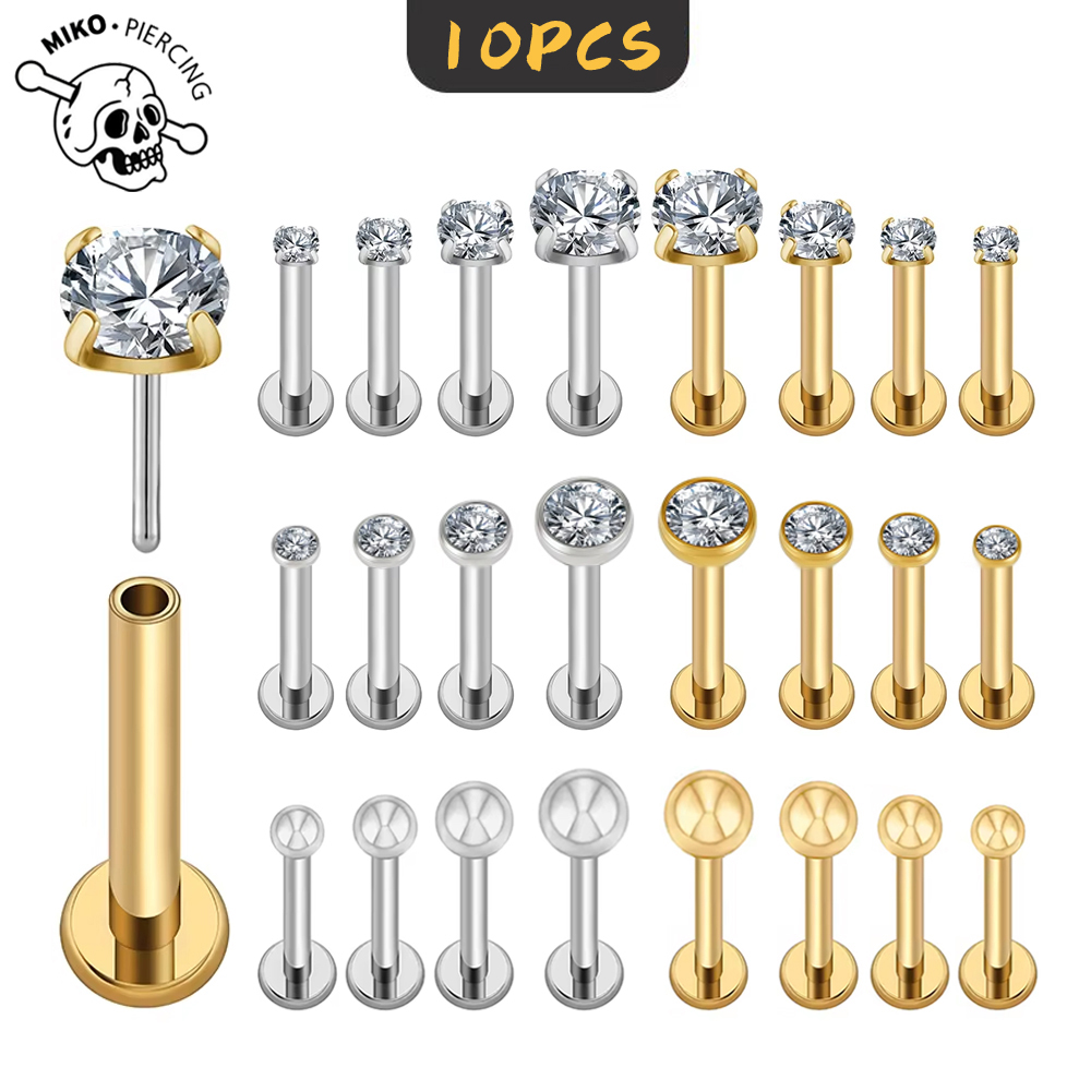 Lot de 10 piercings en titane  - Zoor Body Jewelry avis et prix