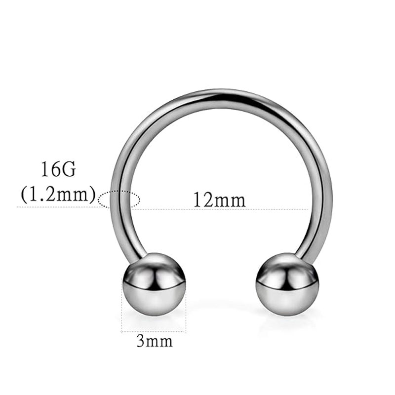 Anneau de septum en fer à chev - Body Jewelry Nipple Rings avis et prix