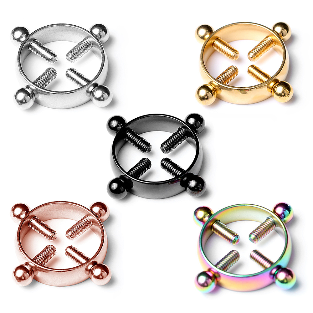 1 paire de pinces à tétons cro - Body Jewelry Nipple Rings avis et prix