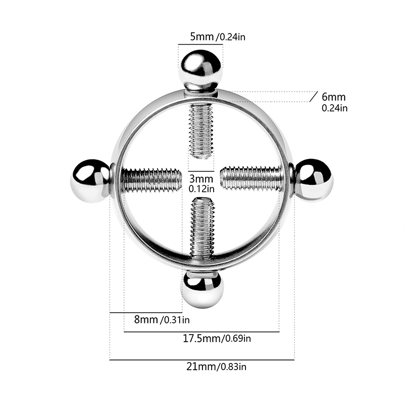 1 paire de pinces à tétons cro - Body Jewelry Nipple Rings avis et prix