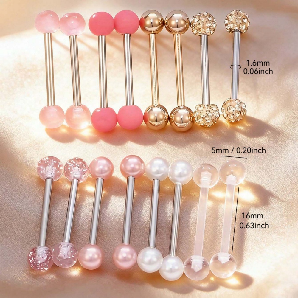 16 pièces assorties couleur bo - Body Jewelry Nipple Rings avis et prix