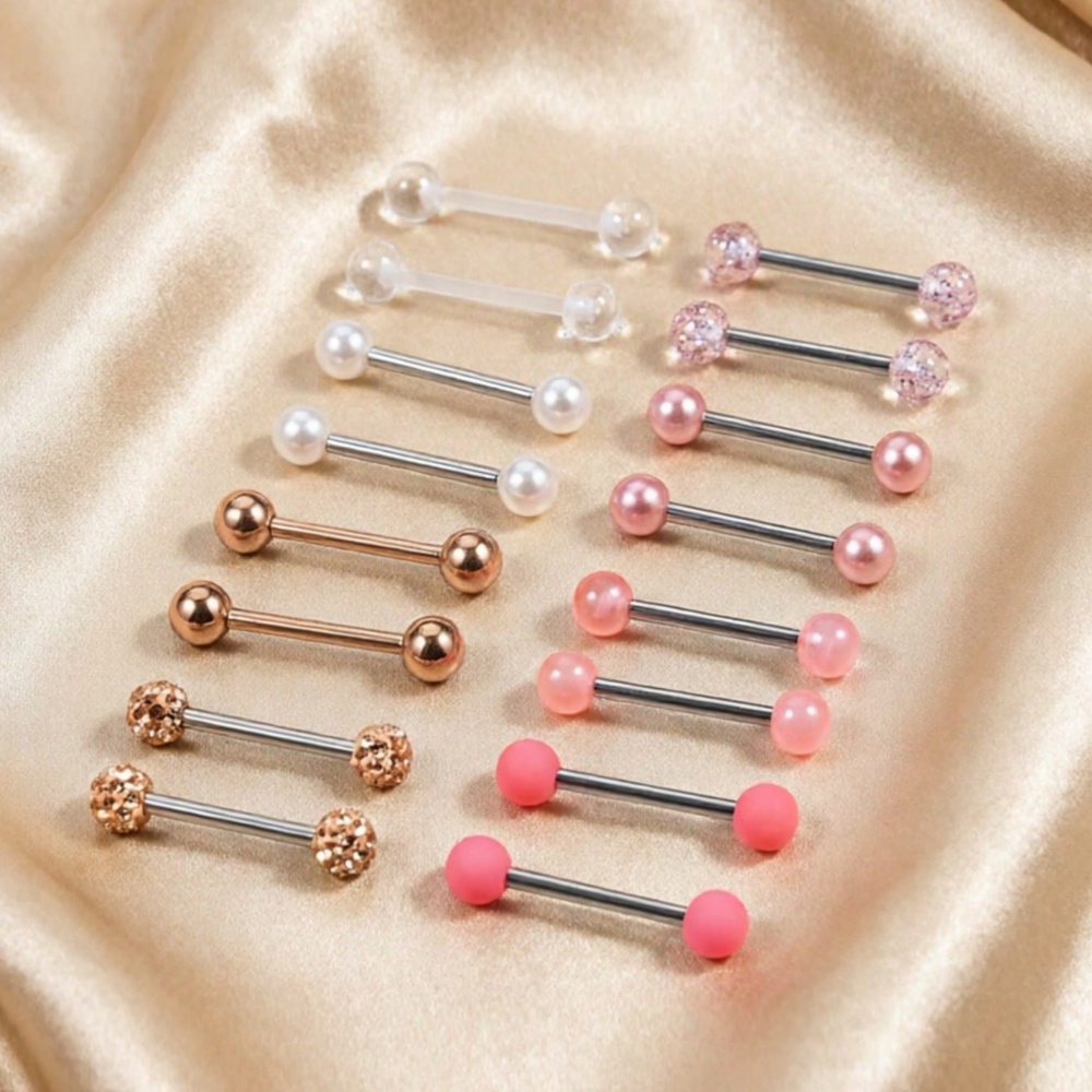 16 pièces assorties couleur bo - Body Jewelry Nipple Rings avis et prix