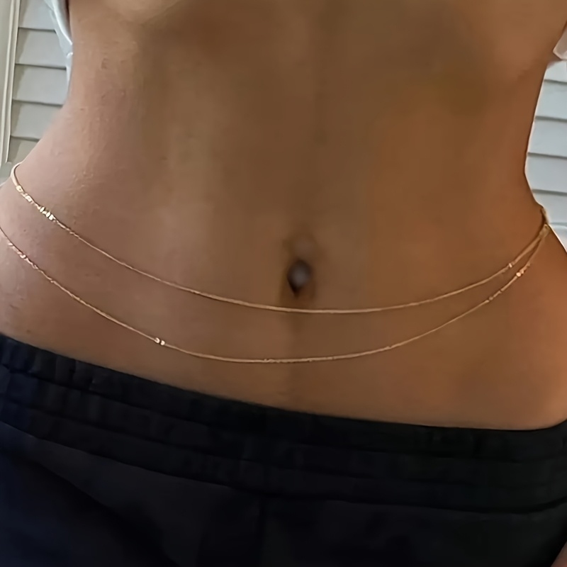 Ceinture chaîne en métal doré  - Body Jewelry Gold avis et prix