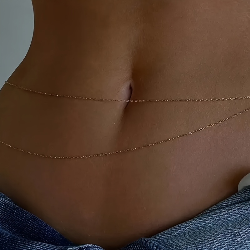 Ceinture chaîne en métal doré  - Body Jewelry Gold avis et prix